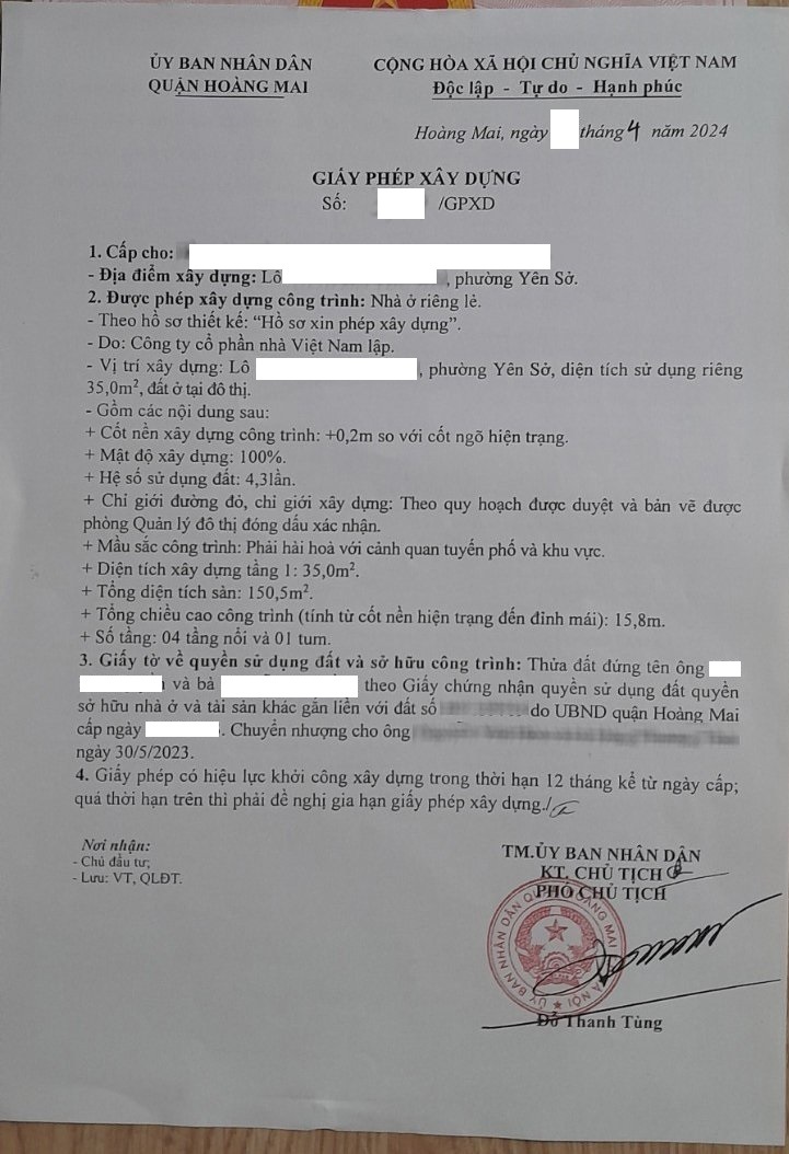 Dịch vụ xin giấy phép xây dựng trọn gói