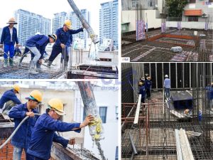 Thi công phần thô nhà phố