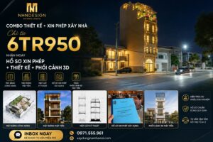 Dịch vụ thiết kế & xin giấy phép xây dựng nhà phố trọn gói tại Hà Nội – Giá chỉ từ 6TR950
